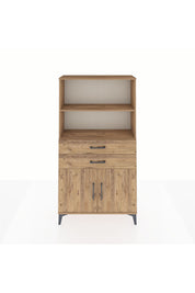 Arges Dolap 3 Raflı 2 Çekmeceli 2 Kapaklı 88x30x163 - S21M068V9A