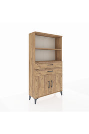 Arges Dolap 3 Raflı 2 Çekmeceli 2 Kapaklı 88x30x163 - S21M068V9A