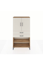 Arges Dolap 3 Raflı 2 Çekmeceli 2 Kapaklı 88x30x163 - S21M069V7A