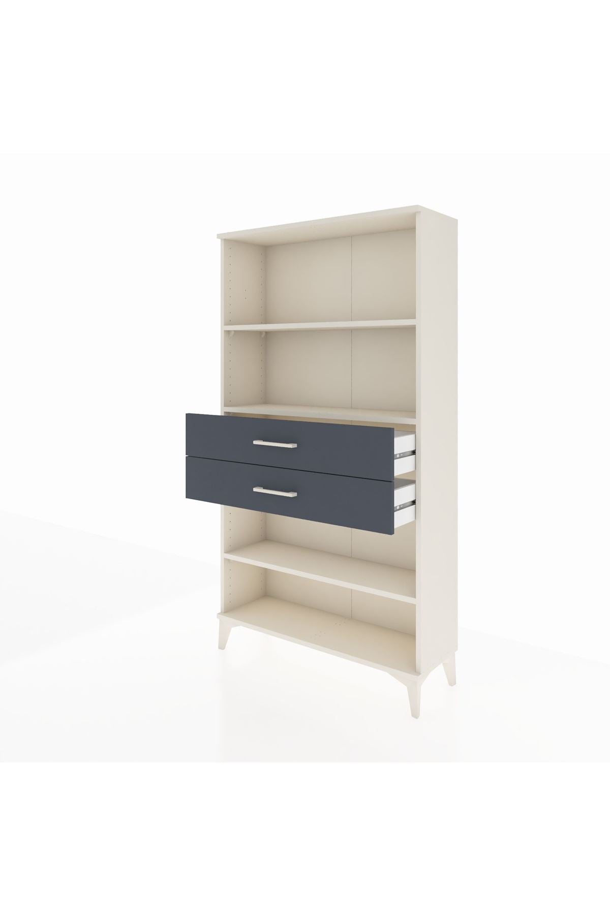 Arges Dolap 3 Raflı 2 Çekmeceli 88x30x163 - S21M070V2A
