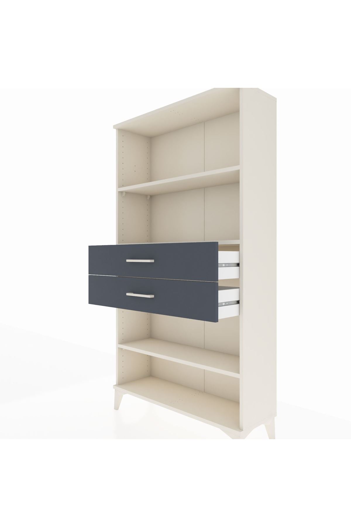 Arges Dolap 3 Raflı 2 Çekmeceli 88x30x163 - S21M070V2A