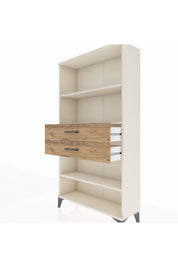 Arges Dolap 3 Raflı 2 Çekmeceli 88x30x163 - S21M070V3A