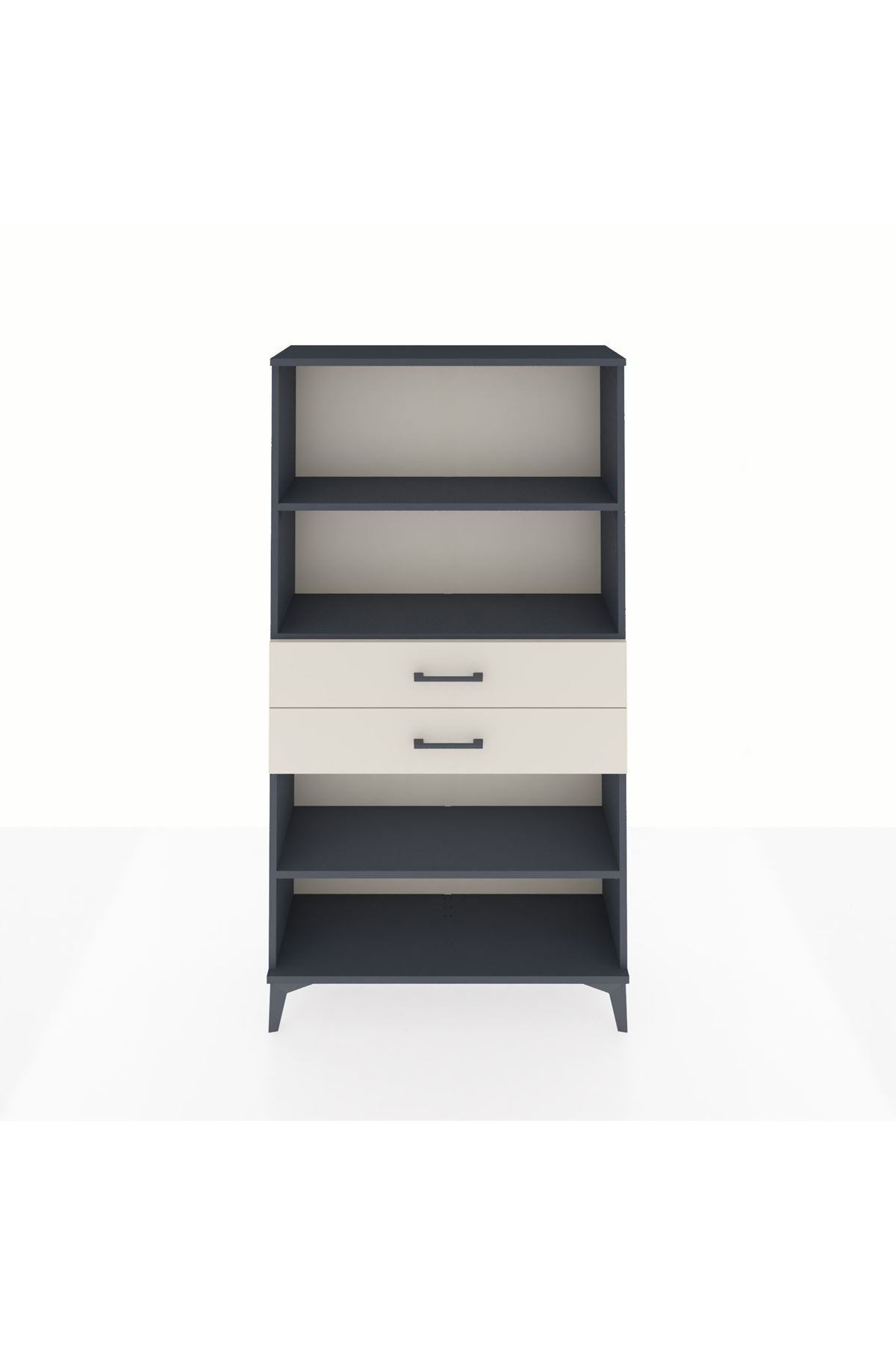 Arges Dolap 3 Raflı 2 Çekmeceli 88x30x163 - S21M070V4A