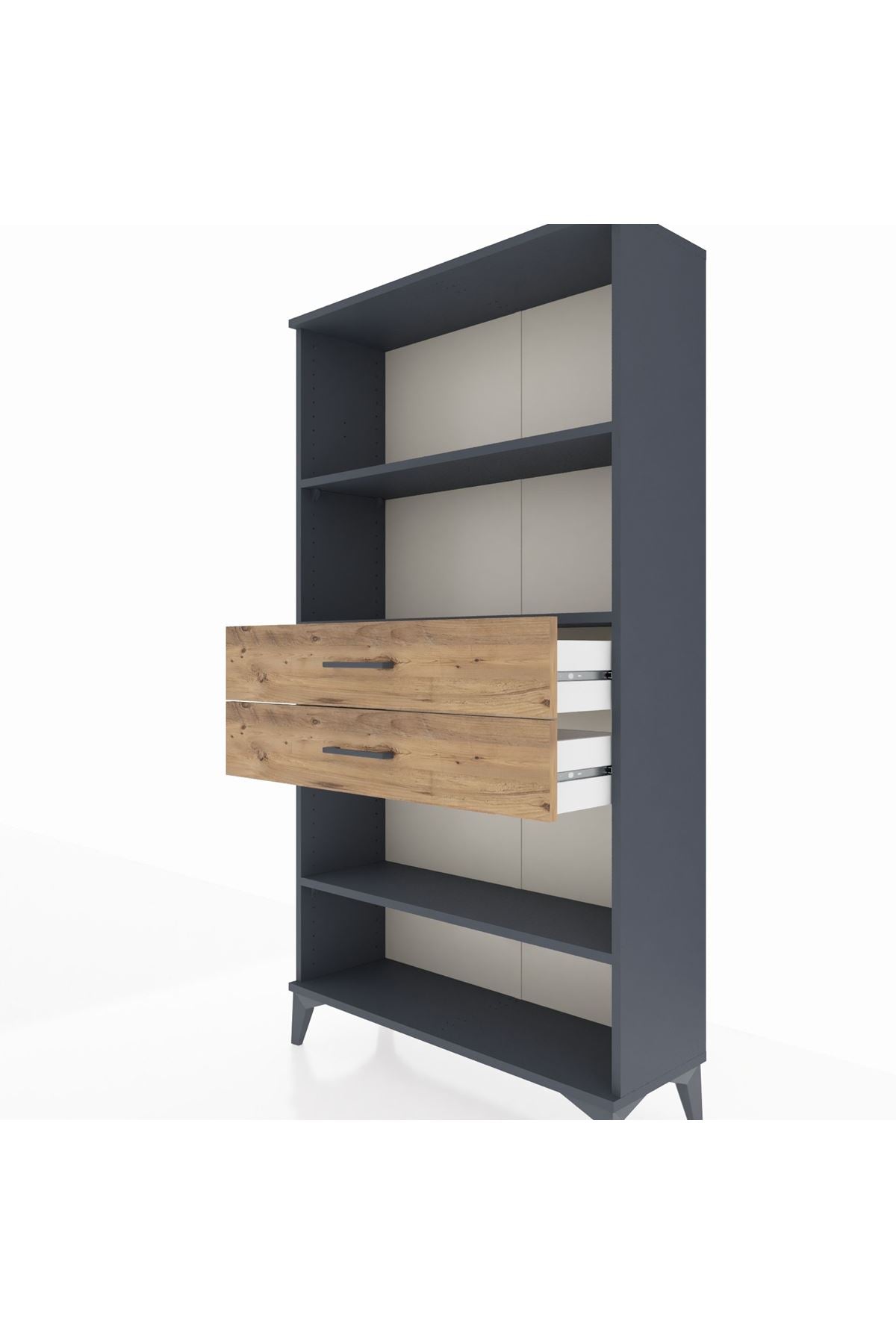 Arges Dolap 3 Raflı 2 Çekmeceli 88x30x163 - S21M070V6A