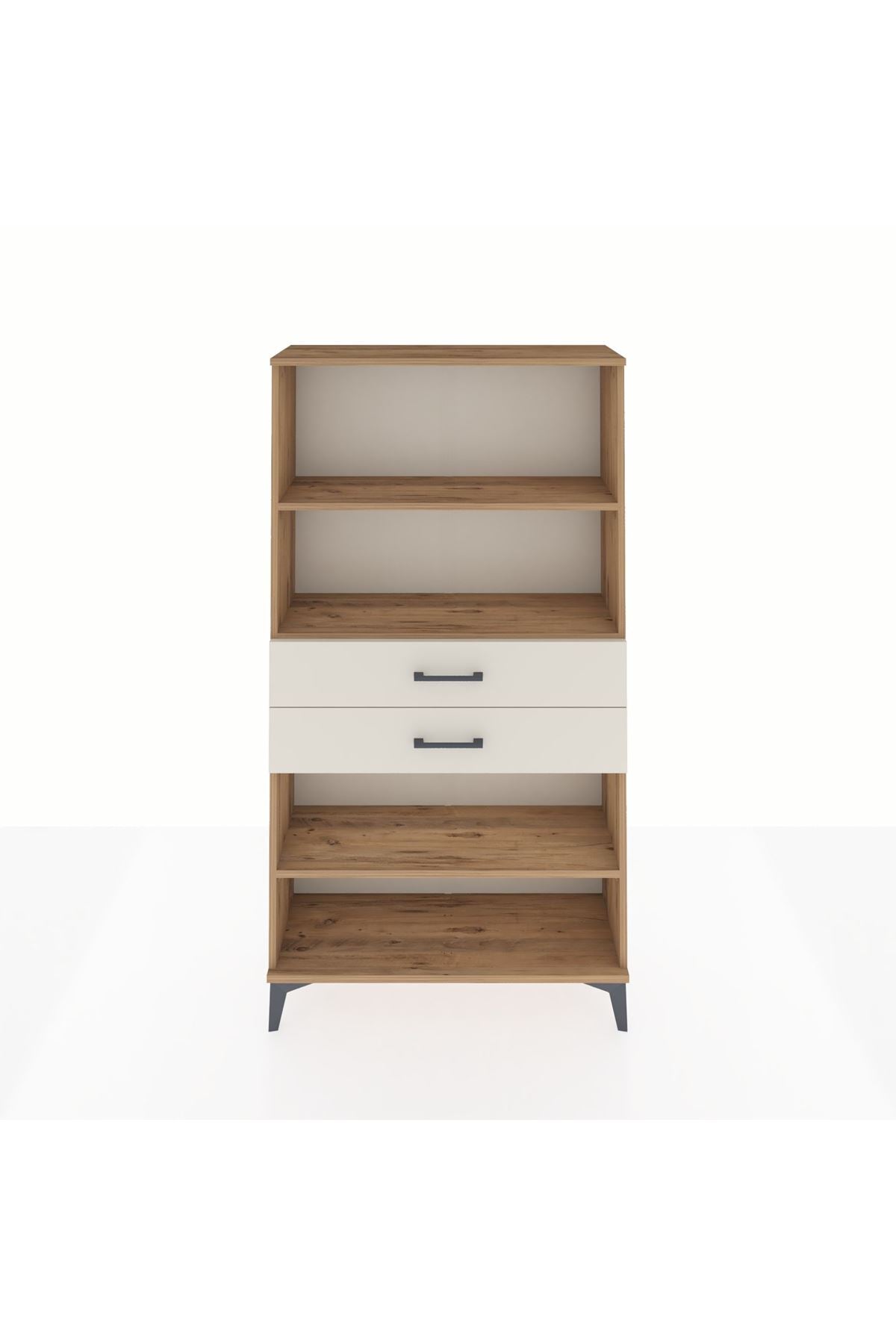 Arges Dolap 3 Raflı 2 Çekmeceli 88x30x163 - S21M070V7A