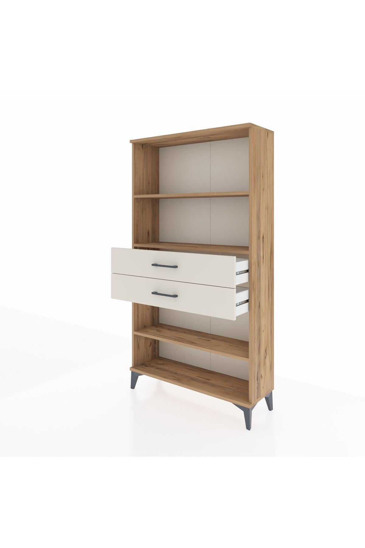 Arges Dolap 3 Raflı 2 Çekmeceli 88x30x163 - S21M070V7A