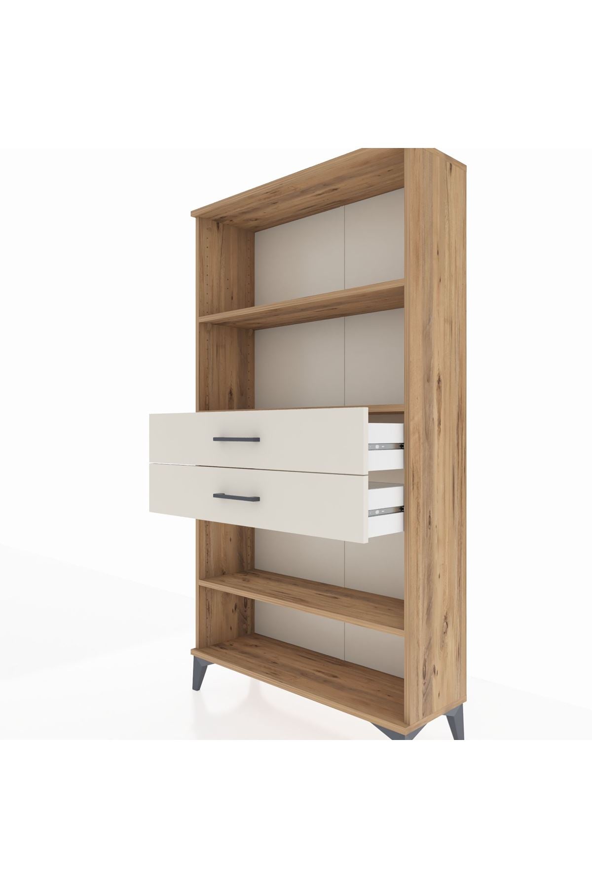 Arges Dolap 3 Raflı 2 Çekmeceli 88x30x163 - S21M070V7A