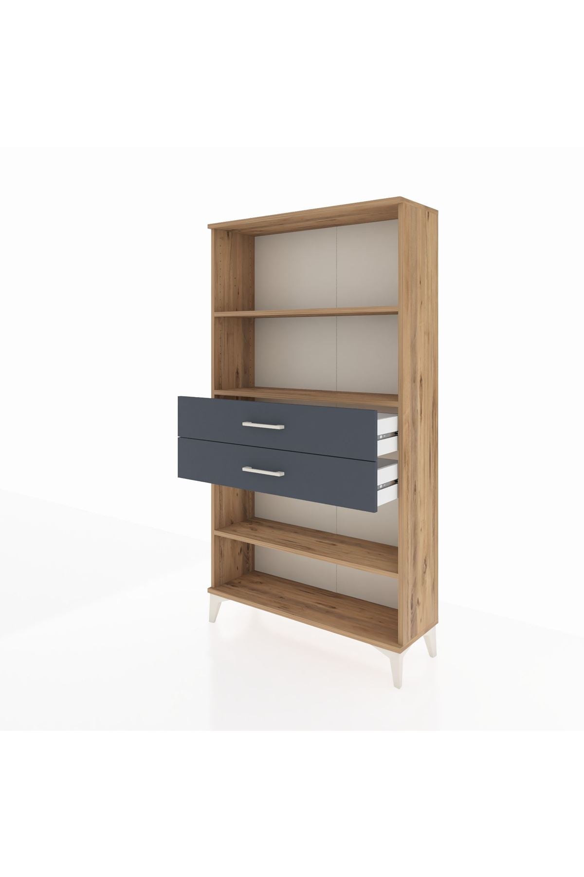 Arges Dolap 3 Raflı 2 Çekmeceli 88x30x163 - S21M070V8A