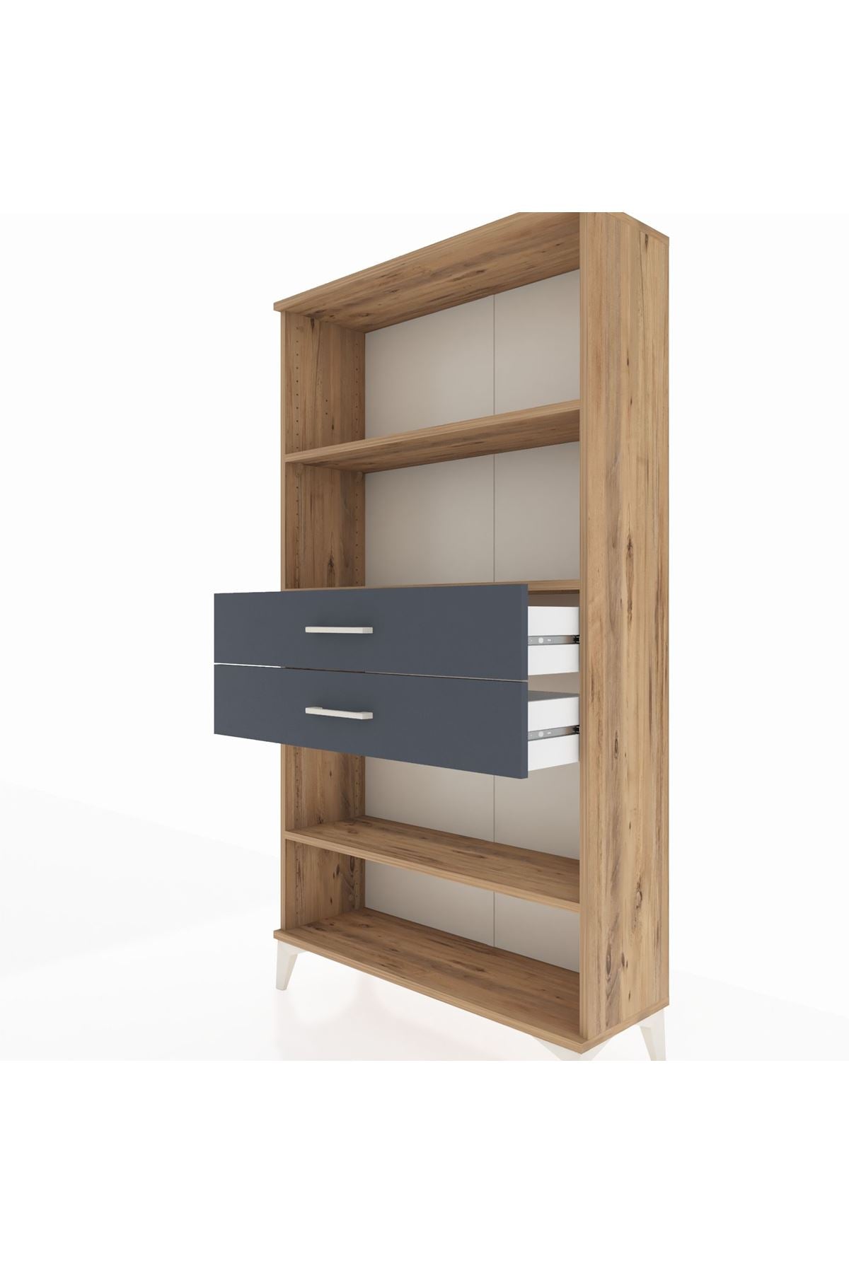 Arges Dolap 3 Raflı 2 Çekmeceli 88x30x163 - S21M070V8A