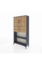 Arges Dolap 3 Raflı 2 Çekmeceli 2 Kapaklı 88x30x163 - S21M073V6A