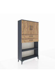 Arges Dolap 3 Raflı 2 Çekmeceli 2 Kapaklı 88x30x163 - S21M073V6A