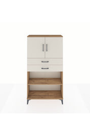 Arges Dolap 3 Raflı 2 Çekmeceli 2 Kapaklı 88x30x163 - S21M073V7A