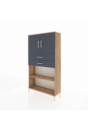 Arges Dolap 3 Raflı 2 Çekmeceli 2 Kapaklı 88x30x163 - S21M073V8A