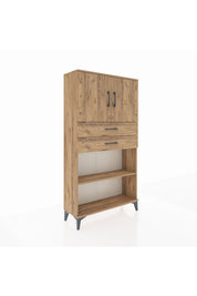 Arges Dolap 3 Raflı 2 Çekmeceli 2 Kapaklı 88x30x163 - S21M073V9A