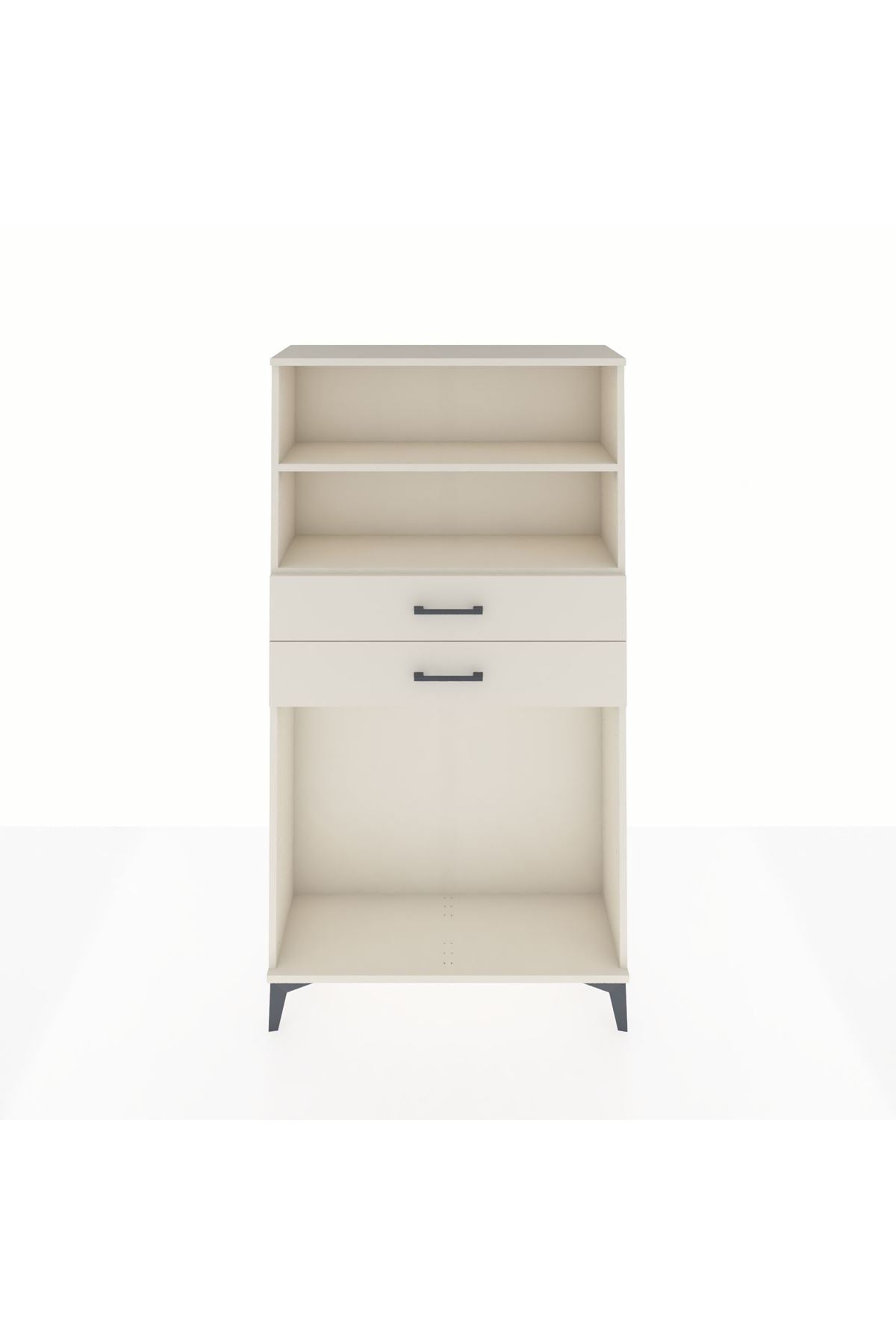 Arges Dolap 2 Raflı 2 Çekmeceli 88x30x163 - S21M074V1A