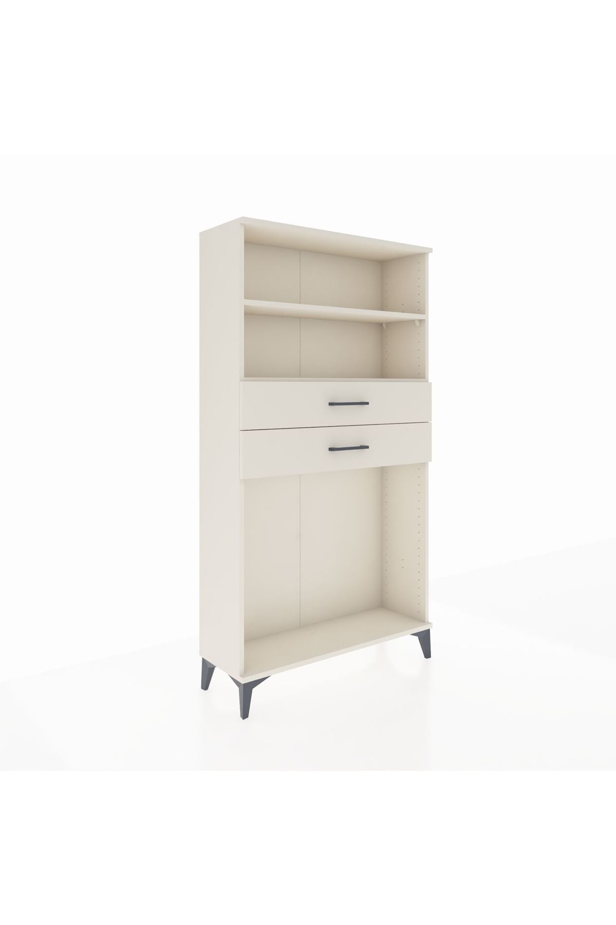 Arges Dolap 2 Raflı 2 Çekmeceli 88x30x163 - S21M074V1A