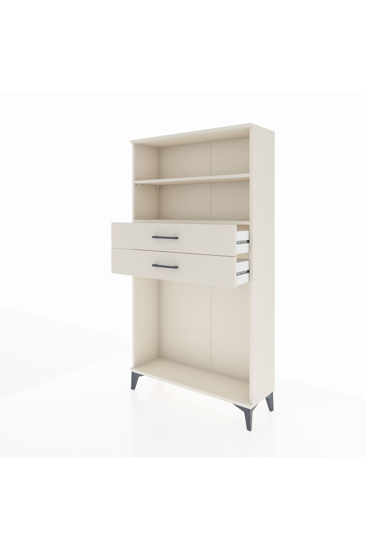 Arges Dolap 2 Raflı 2 Çekmeceli 88x30x163 - S21M074V1A