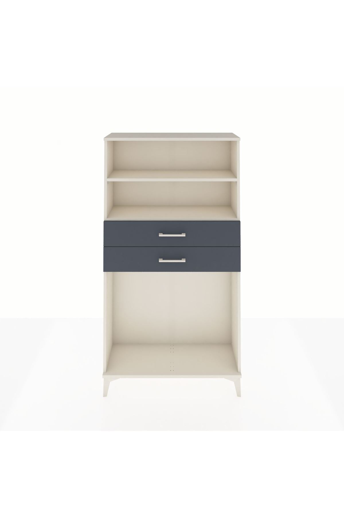 Arges Dolap 2 Raflı 2 Çekmeceli 88x30x163 - S21M074V2A