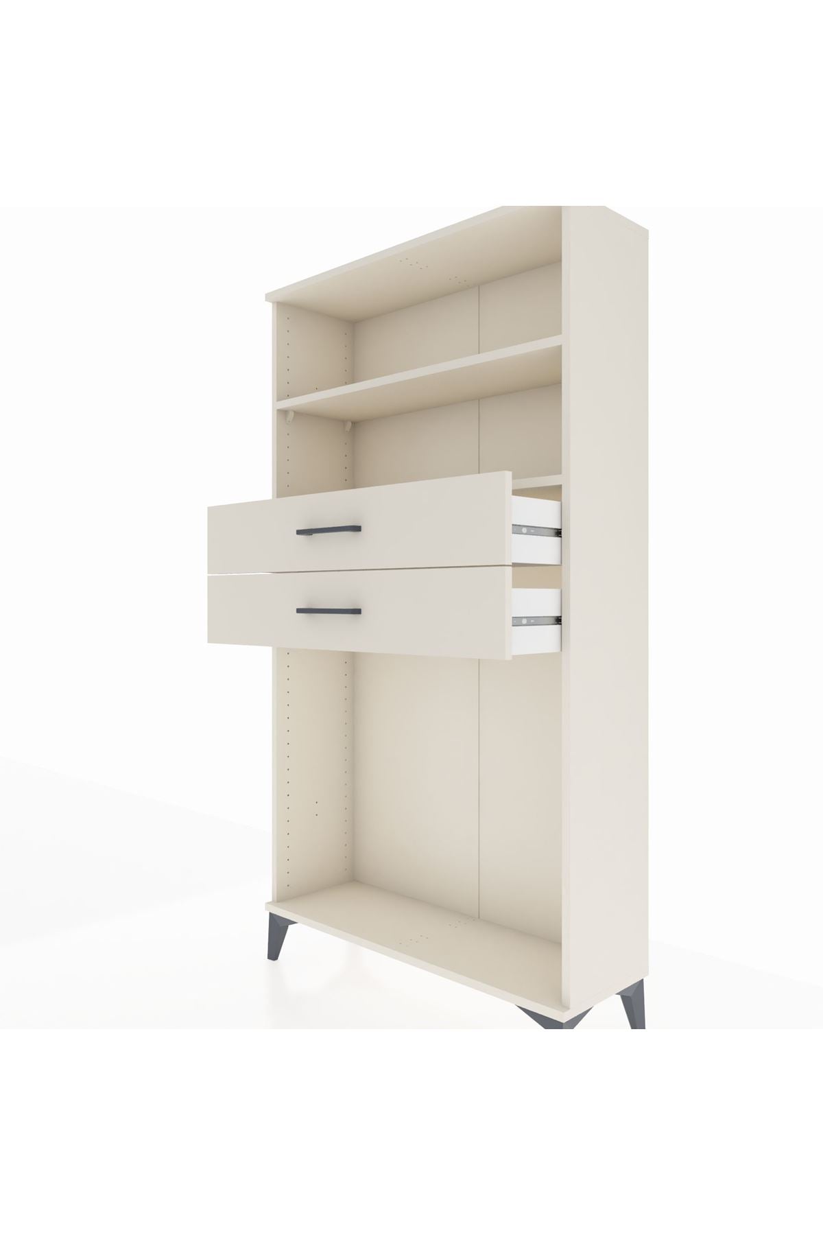 Arges Dolap 2 Raflı 2 Çekmeceli 88x30x163 - S21M074V1A