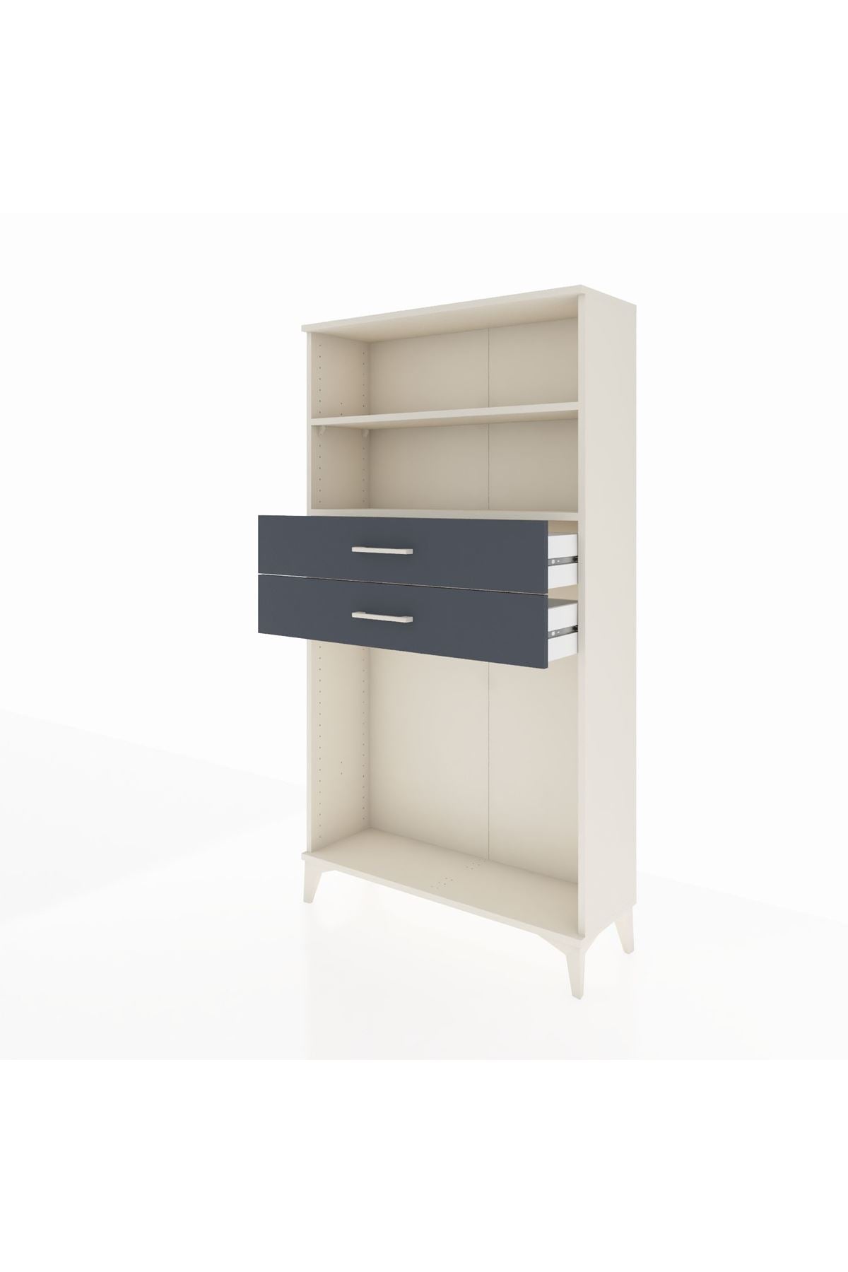 Arges Dolap 2 Raflı 2 Çekmeceli 88x30x163 - S21M074V2A