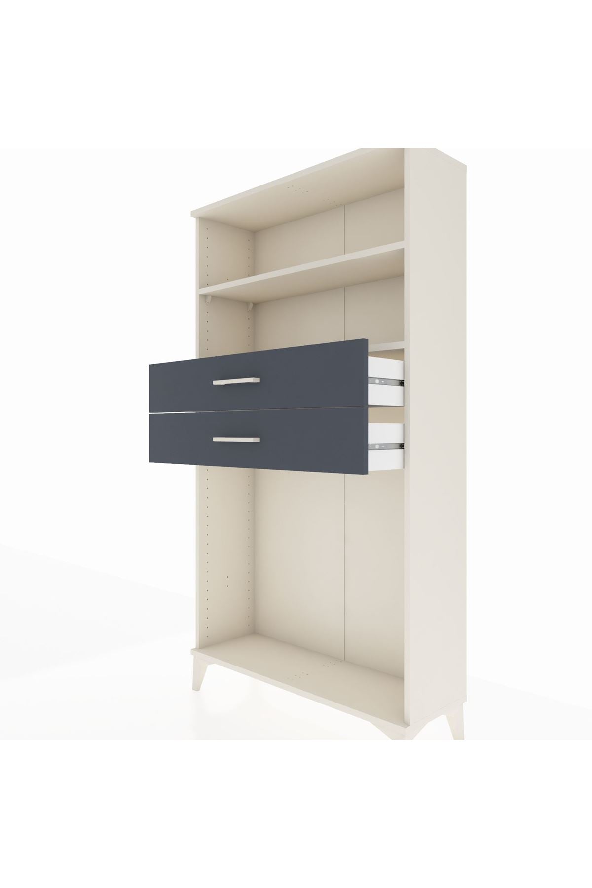 Arges Dolap 2 Raflı 2 Çekmeceli 88x30x163 - S21M074V2A