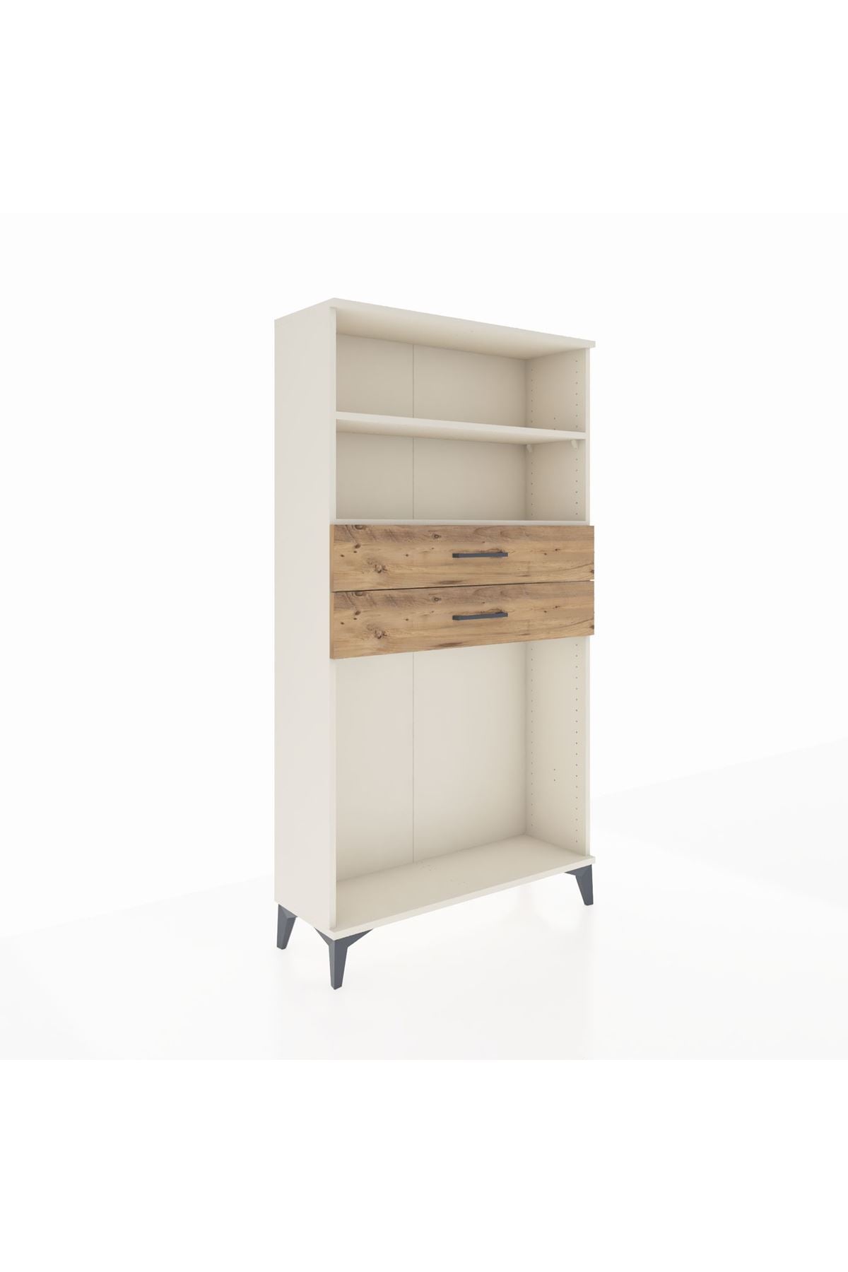 Arges Dolap 2 Raflı 2 Çekmeceli 88x30x163 - S21M074V3A