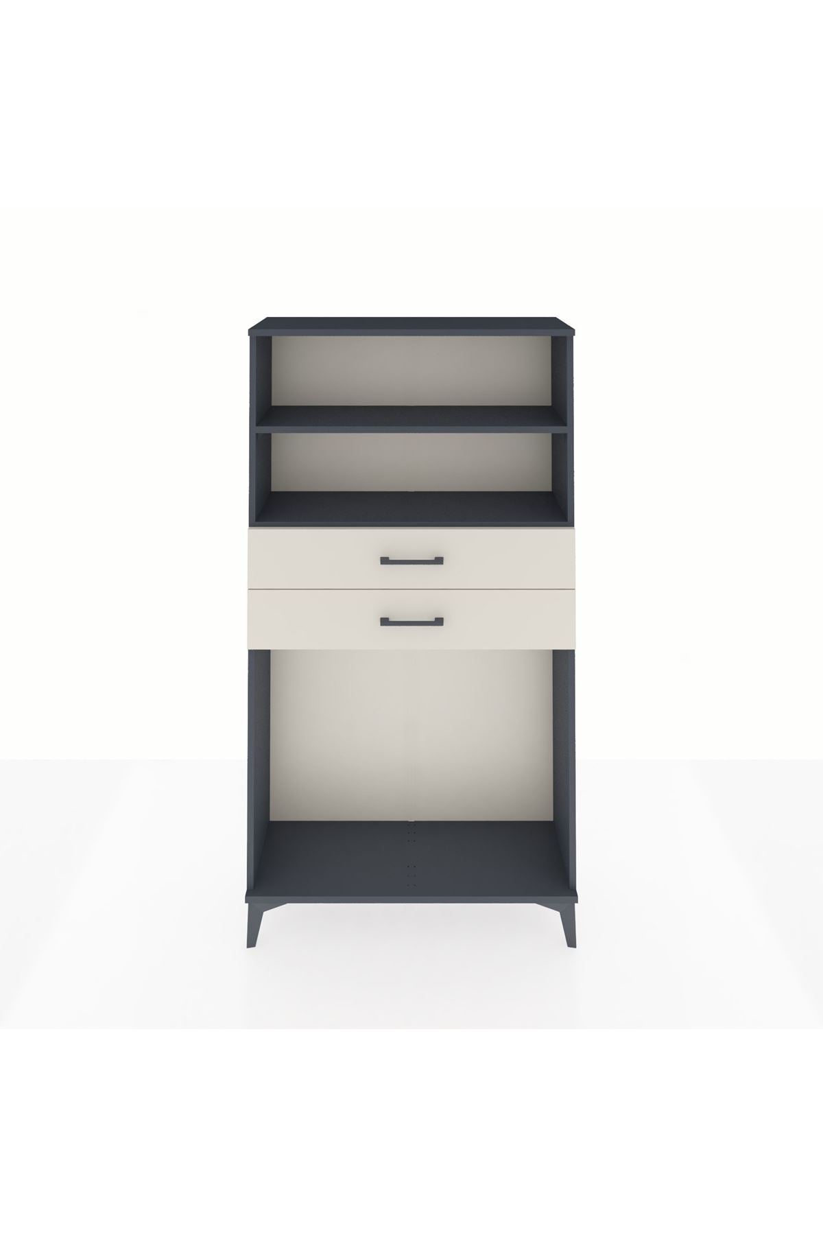 Arges Dolap 2 Raflı 2 Çekmeceli 88x30x163 - S21M074V4A