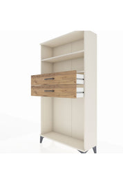 Arges Dolap 2 Raflı 2 Çekmeceli 88x30x163 - S21M074V3A
