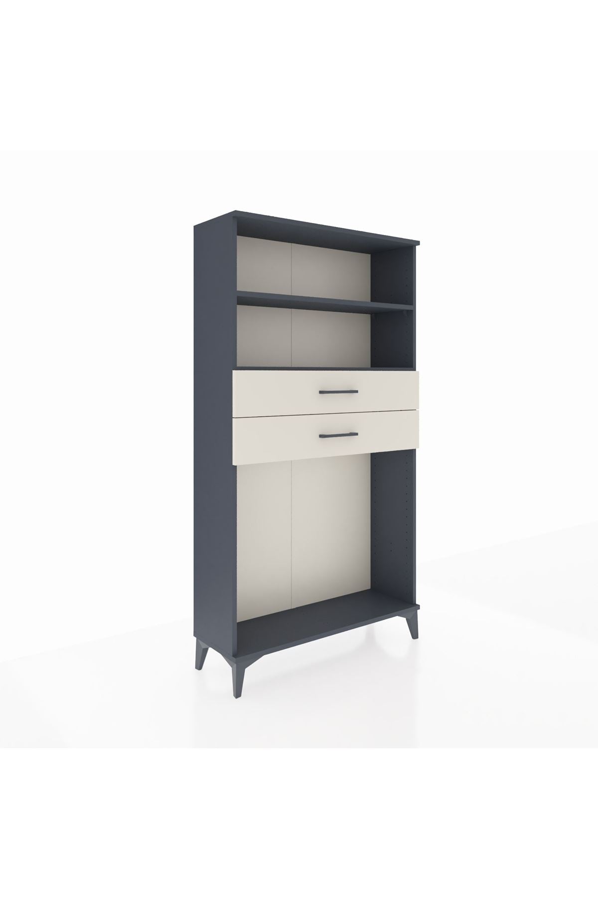 Arges Dolap 2 Raflı 2 Çekmeceli 88x30x163 - S21M074V4A