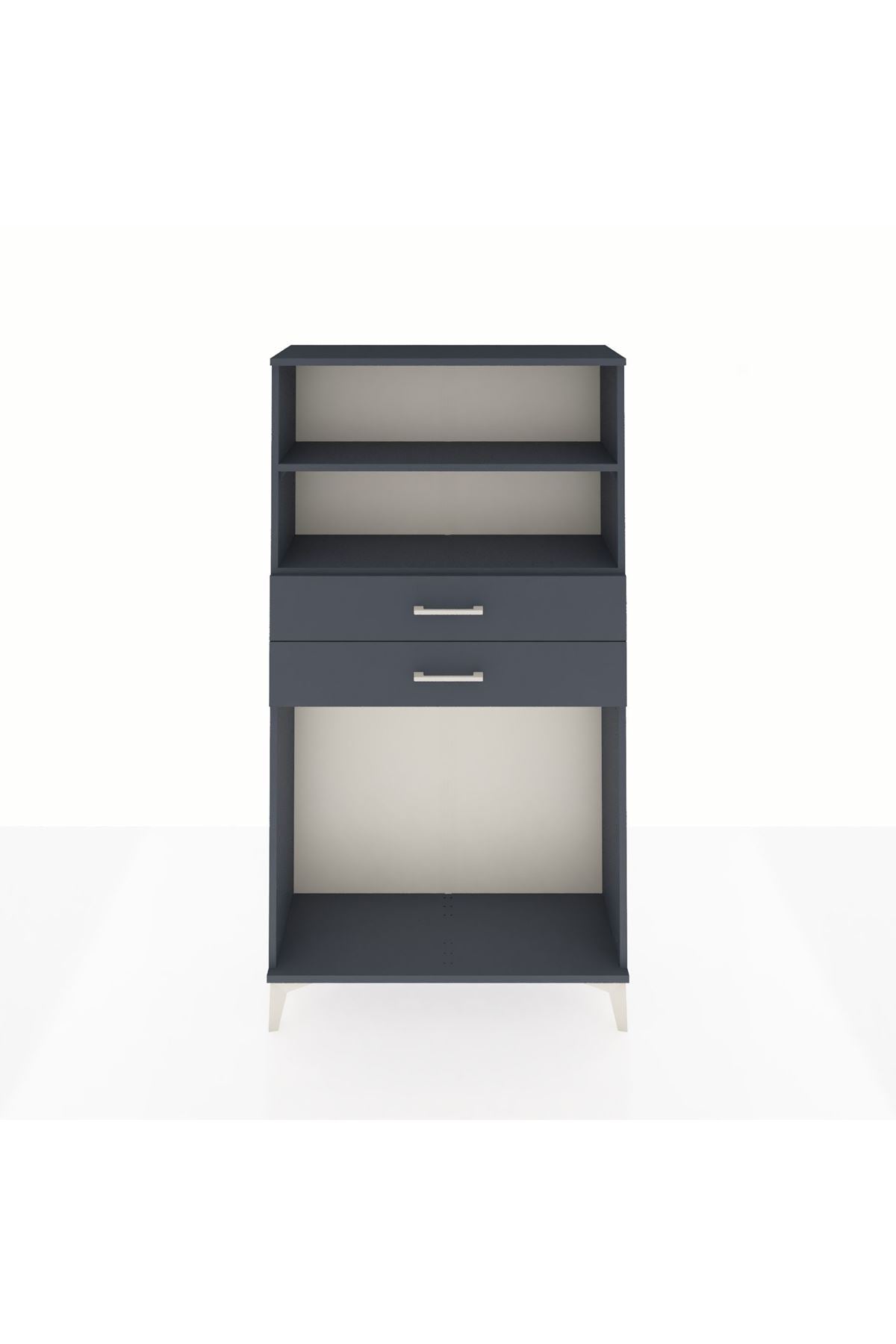 Arges Dolap 2 Raflı 2 Çekmeceli 88x30x163 - S21M074V5A