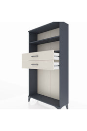 Arges Dolap 2 Raflı 2 Çekmeceli 88x30x163 - S21M074V4A