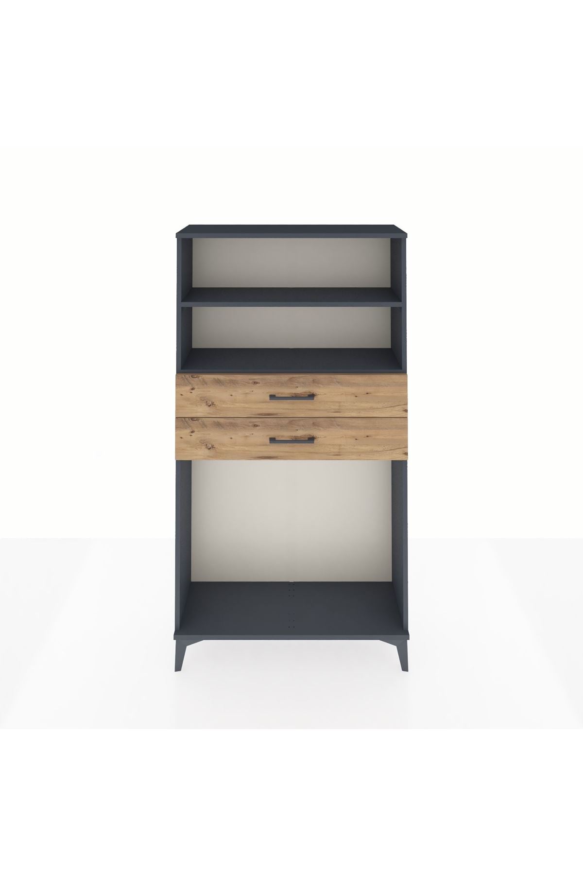 Arges Dolap 2 Raflı 2 Çekmeceli 88x30x163 - S21M074V6A