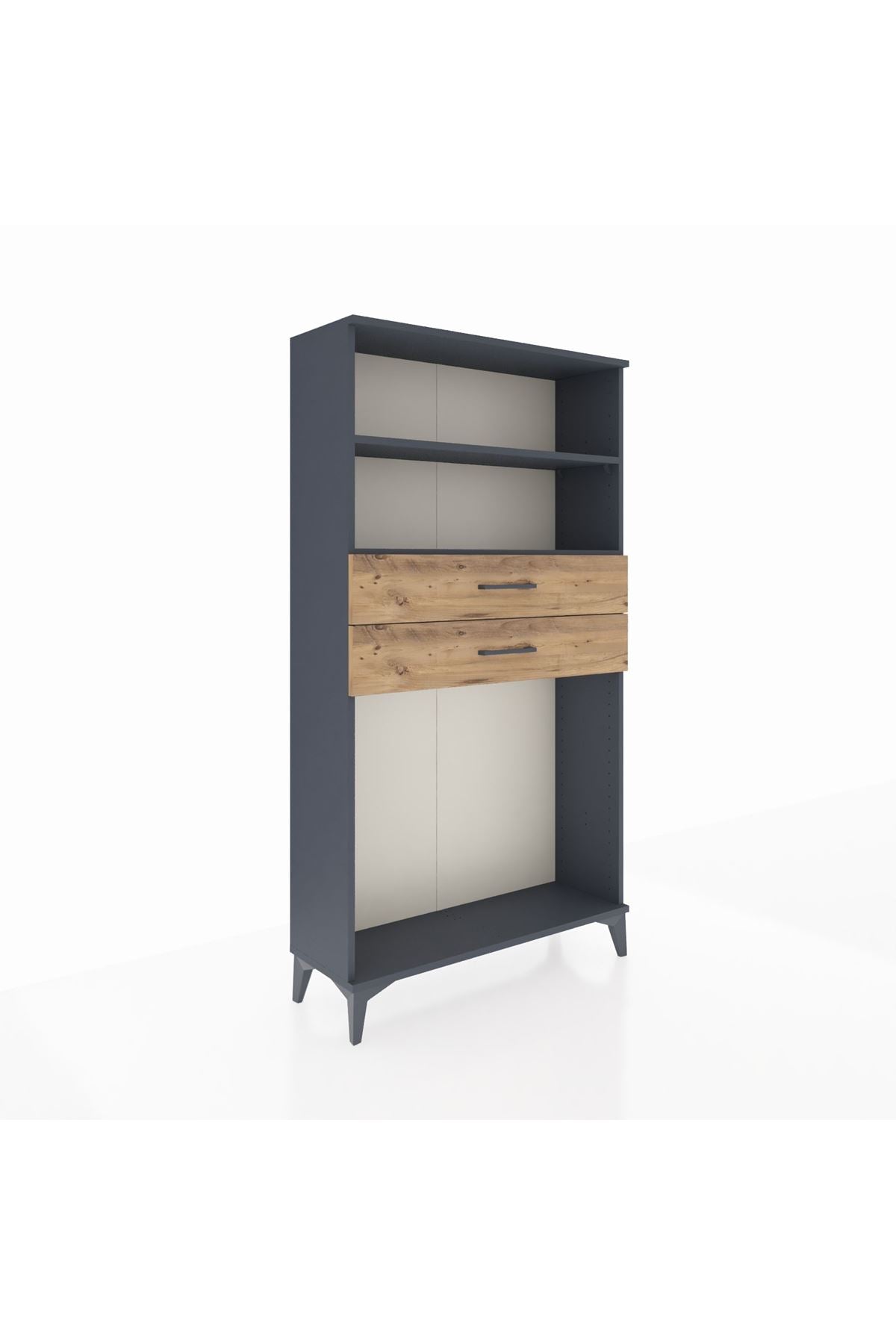 Arges Dolap 2 Raflı 2 Çekmeceli 88x30x163 - S21M074V6A