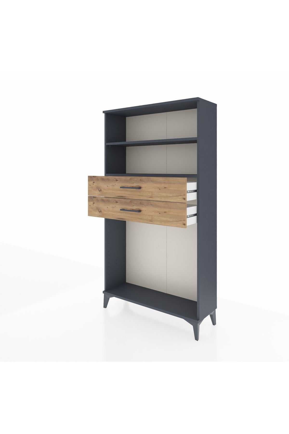 Arges Dolap 2 Raflı 2 Çekmeceli 88x30x163 - S21M074V6A