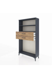 Arges Dolap 2 Raflı 2 Çekmeceli 88x30x163 - S21M074V6A
