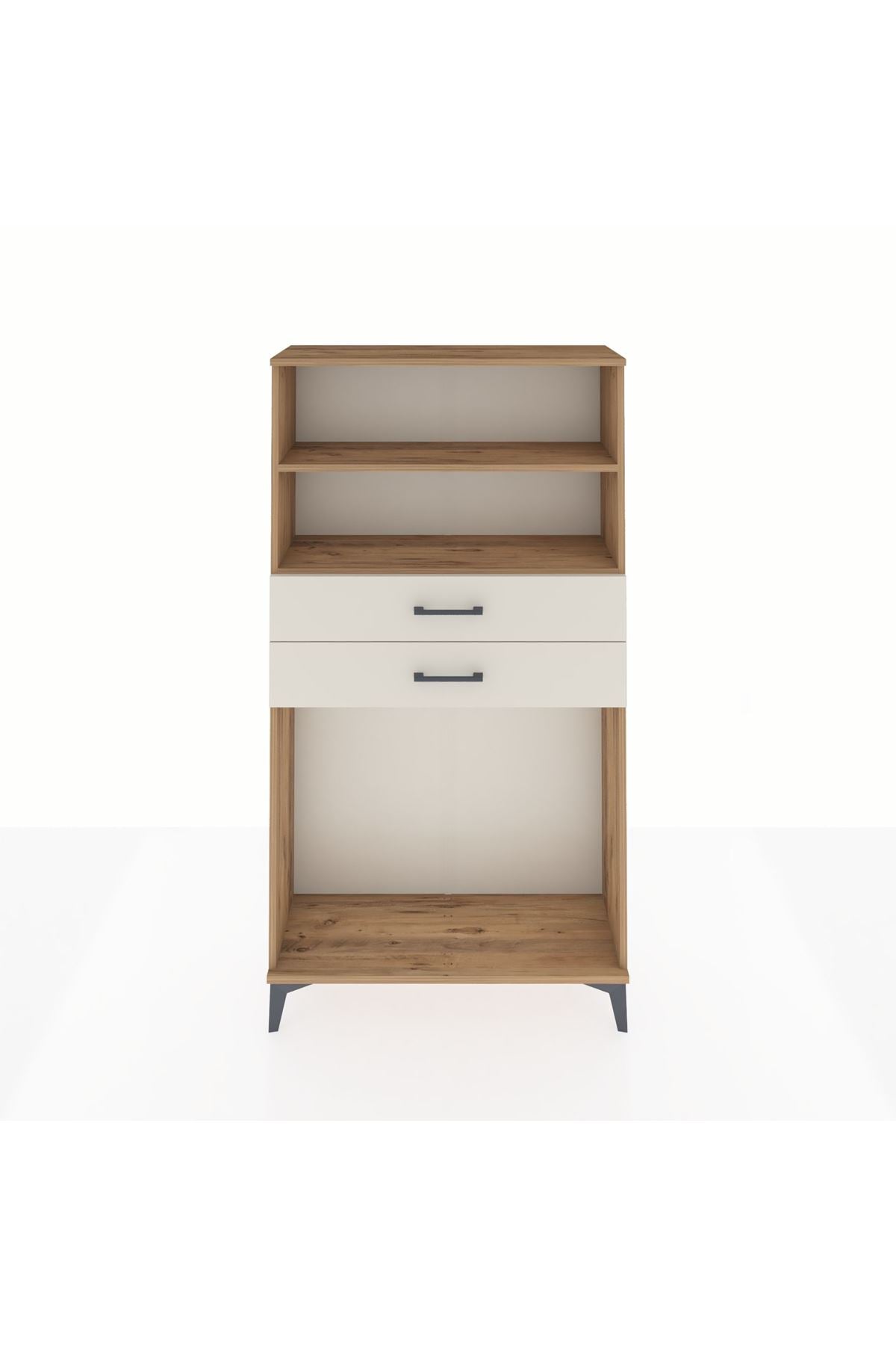 Arges Dolap 2 Raflı 2 Çekmeceli 88x30x163 - S21M074V7A