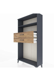 Arges Dolap 2 Raflı 2 Çekmeceli 88x30x163 - S21M074V6A