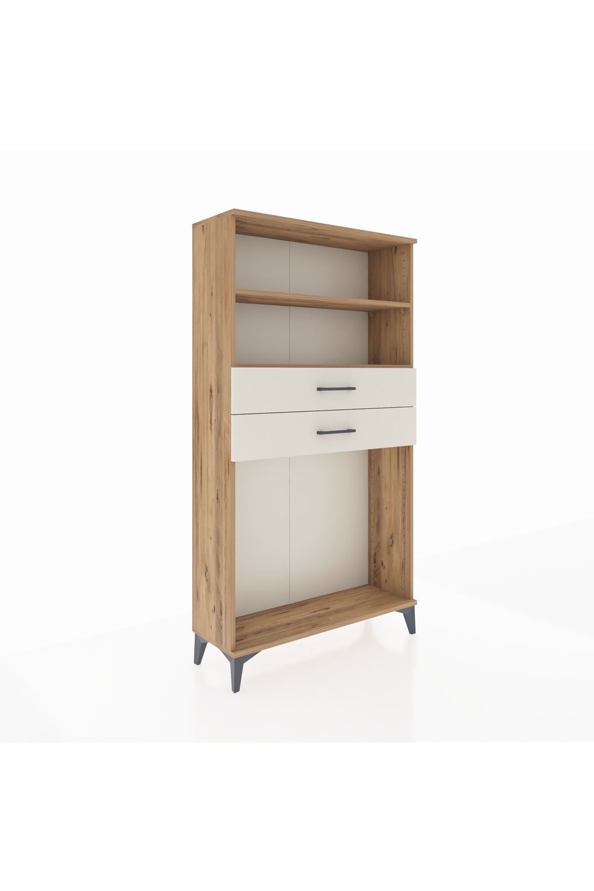 Arges Dolap 2 Raflı 2 Çekmeceli 88x30x163 - S21M074V7A