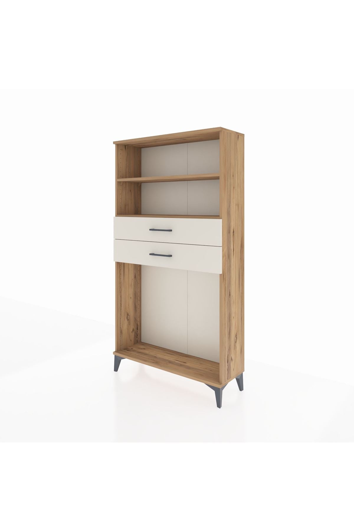 Arges Dolap 2 Raflı 2 Çekmeceli 88x30x163 - S21M074V7A