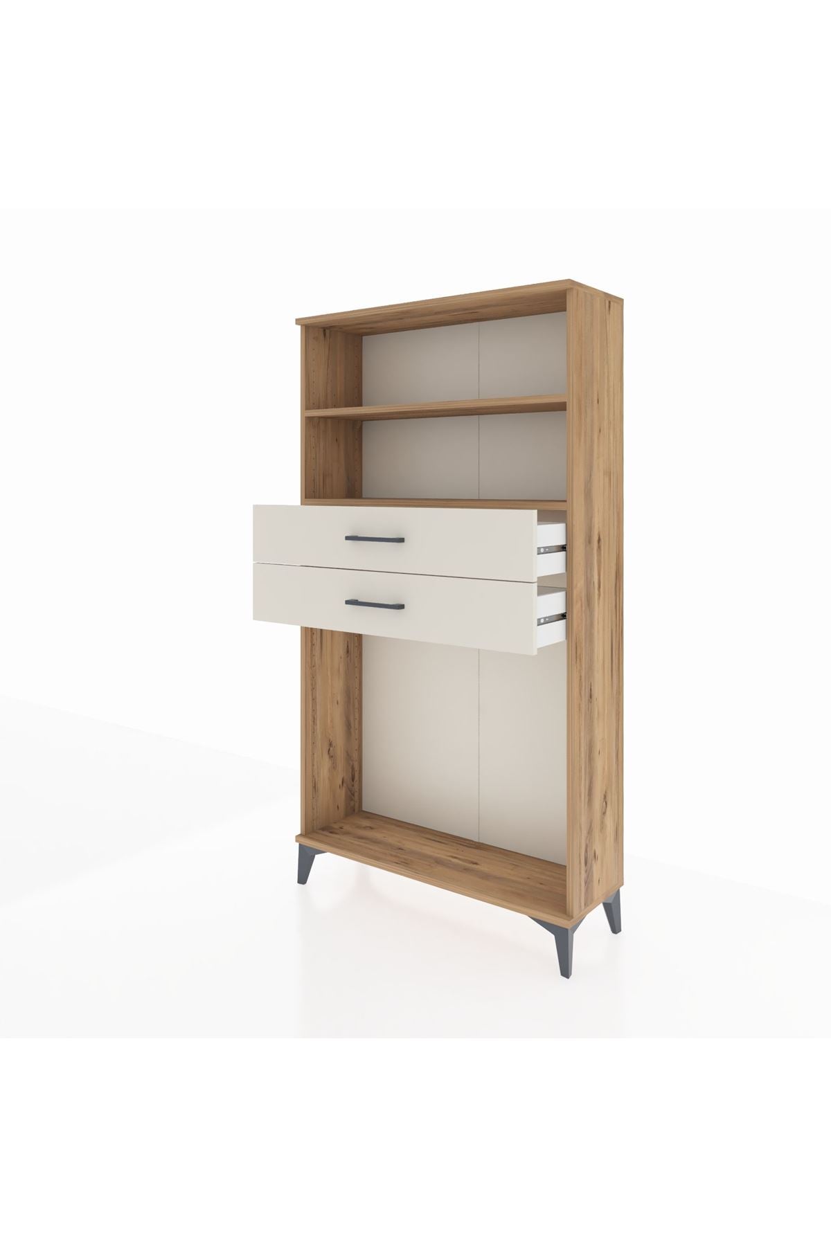 Arges Dolap 2 Raflı 2 Çekmeceli 88x30x163 - S21M074V7A
