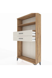 Arges Dolap 2 Raflı 2 Çekmeceli 88x30x163 - S21M074V7A