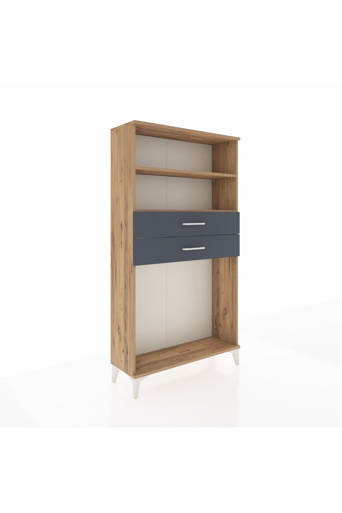 Arges Dolap 2 Raflı 2 Çekmeceli 88x30x163 - S21M074V8A