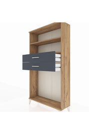 Arges Dolap 2 Raflı 2 Çekmeceli 88x30x163 - S21M074V8A