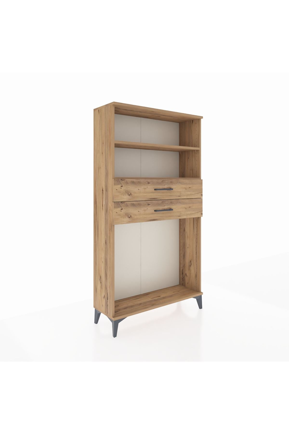 Arges Dolap 2 Raflı 2 Çekmeceli 88x30x163 - S21M074V9A