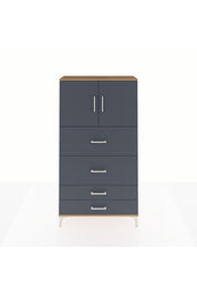 Arges Dolap 2 Raflı 4 Çekmeceli 2 Kapaklı 88x30x163 - S21M037V8A