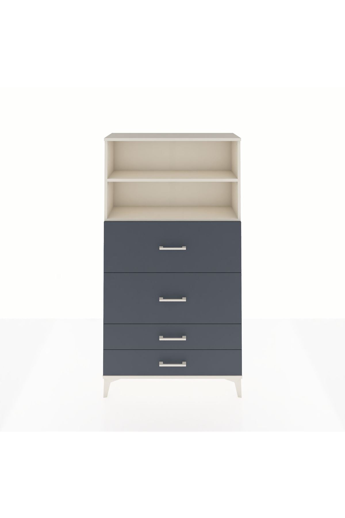 Arges Dolap 2 Raflı 4 Çekmeceli 88x30x163 - S21M038V2A