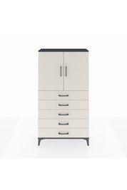Arges Dolap 2 Raflı 5 Çekmeceli 2 Kapaklı 88x30x163 - S21M075V4A