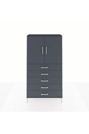 Arges Dolap 2 Raflı 5 Çekmeceli 2 Kapaklı 88x30x163 - S21M075V5A