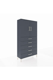 Arges Dolap 2 Raflı 5 Çekmeceli 2 Kapaklı 88x30x163 - S21M075V5A
