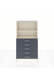 Arges Dolap 2 Raflı 5 Çekmeceli 88x30x163 - S21M076V2A